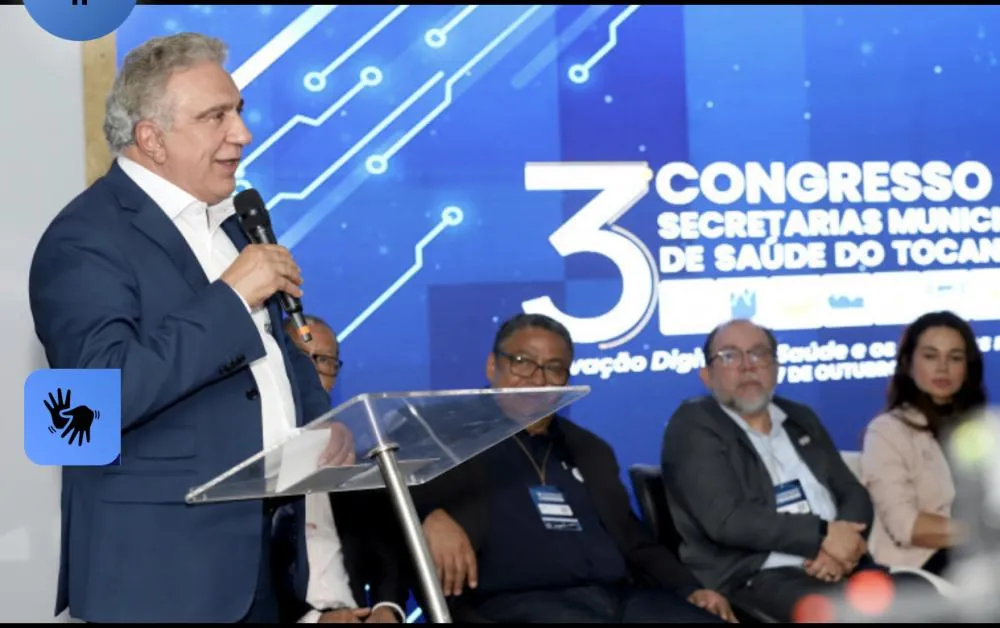 Durante congresso de secretarias municipais, governador Laurez Moreira anuncia liberação de R$ 10 milhões para fortalecer a saúde pública do Tocantins