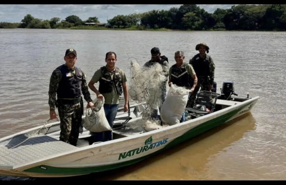 Naturatins intensifica fiscalização na Piracema e apreende 6,8 mil metros de redes no Tocantins