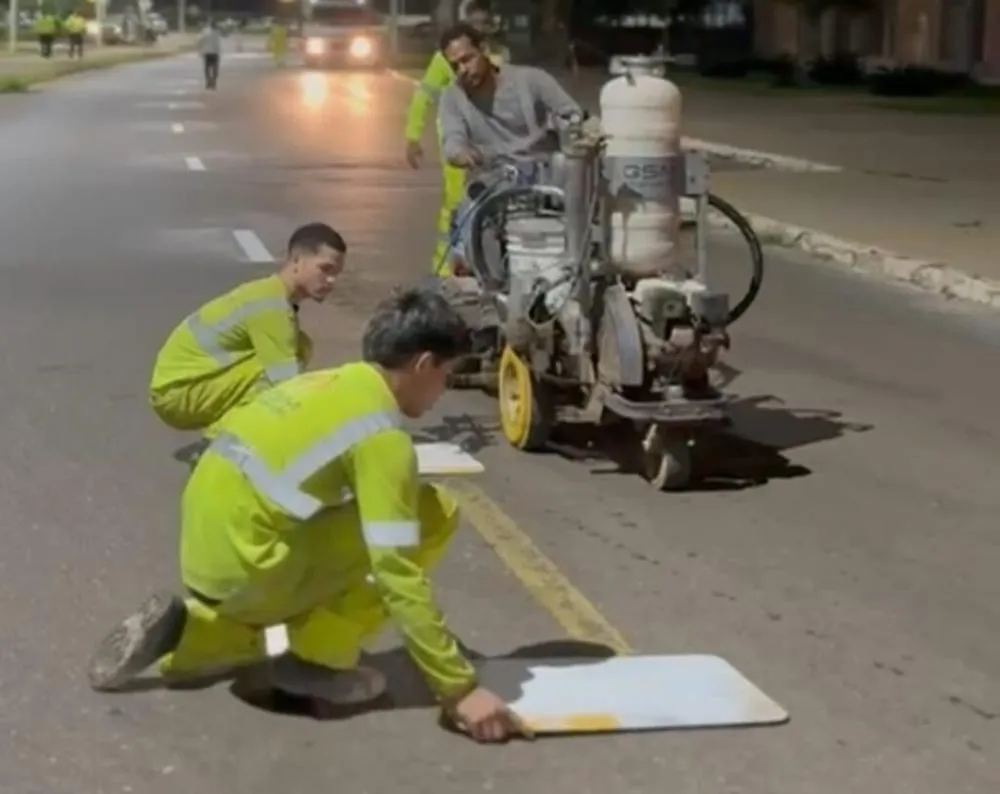 Prefeitura de Palmas faz últimos ajustes para implantação de mão única no sentido norte-sul da Avenida Orla 14