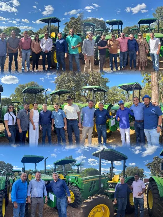 Com articulação de Vanda Monteiro municípios recebem tratores; deputada agradece bancada
