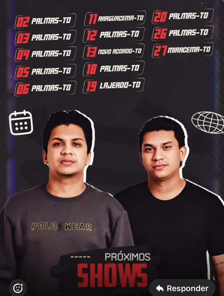 A dupla sertaneja Nalbert e Murilo está em alta no Tocantins com uma agenda cheia de shows para o mês de julho